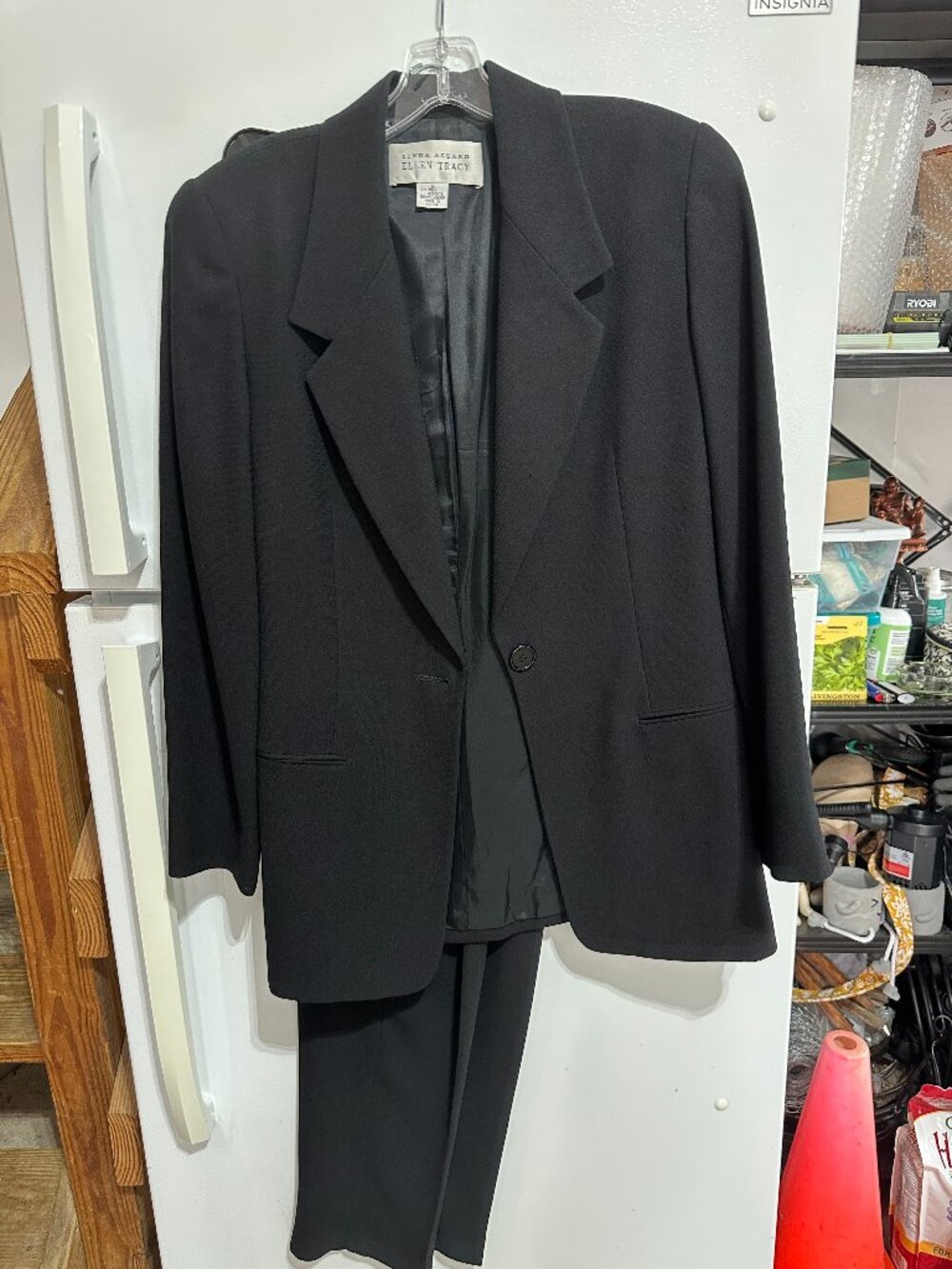 Saks Fifth Avenue The Works 100% Silk Black Suit